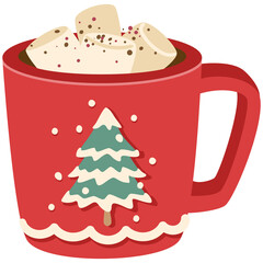 Hot Chocolate Mug with Marshmallows