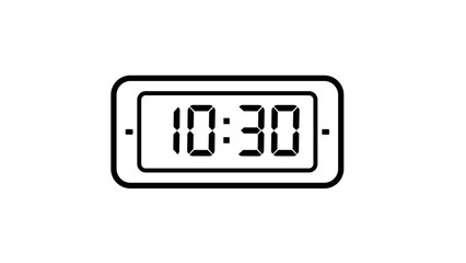 Digital Clock Displaying 1030 Time.