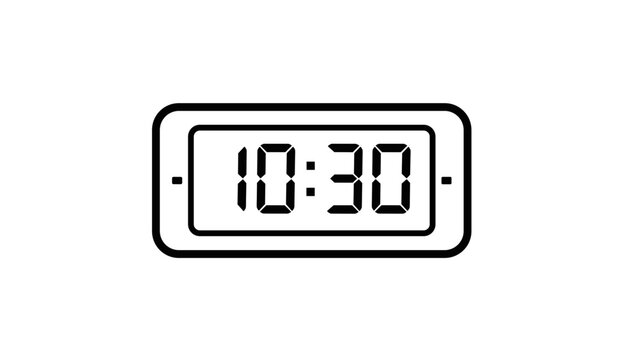 Digital Clock Displaying 1030 Time.