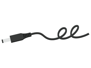 Hand Drawn DC Power Cable Connector
