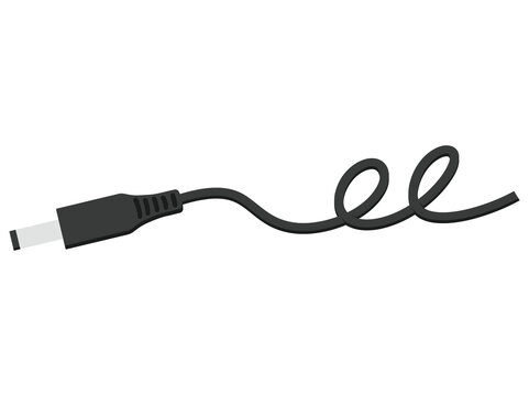 Hand Drawn DC Power Cable Connector
