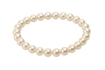 Obraz premium White pearl bracelet showing luxury and elegance