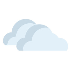 Cloudy vector icon. Weather icon flat style. perfect use for logo, presentation, website, and more. modern icon design color style 