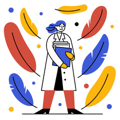 seamless pattern with funny cartoon kids