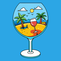 cocktail on the beach