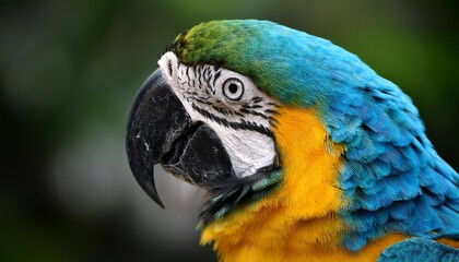 Fototapeta premium blue and yellow macaw