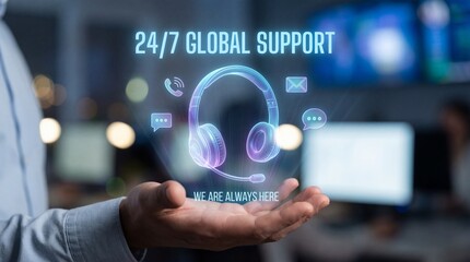 Global customer support available 24 hours a day