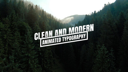 Clean and Modern Animated Typography