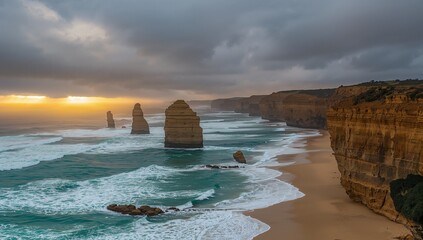 Great Ocean Road Cliffs and Twelve Apostles Coastline