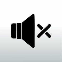 A 3d black speaker icon vector illustration and business megaphone symbol set for web technology design equipment on paper