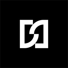 Sleek BG or GB abstract monogram with futuristic geometric curves. Ideal for modern architecture or premium fintech firms