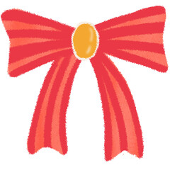 red ribbon isolated on white background