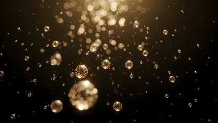 A magic Christmas night background featuring bright blue snowflakes and glowing star particles on a dark winter sky vector design