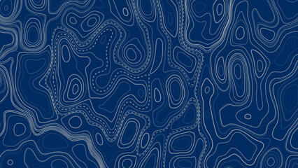 Vector illustration. Abstract contours form digital landscape, mimicking terrain of technological advancements and innovation. Concept of technology, science. Wallpaper. Pattern. © Creative