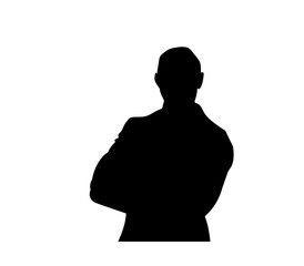 silhouette of a man