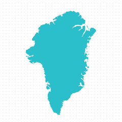 Map of Greenland, sign silhouette. World Map Globe. Vector Illustration isolated on white background. American continent.