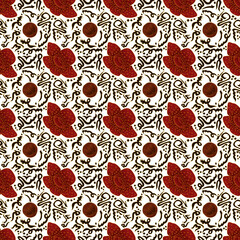 Bengkulu Rafflesia Besurek Batik Traditional Indonesian Islamic Art Pattern