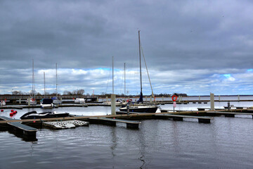 Fototapeta premium marina in Kamien Pomorski, Pomerania, Poland