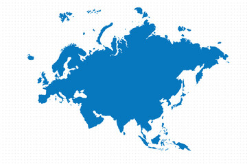 Obraz premium Map of Eurasia, sign silhouette. World Map Globe. Vector Illustration isolated on transparent background. Europe and Asia continent.