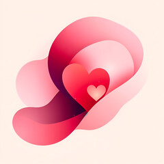 pink heart  valentine background