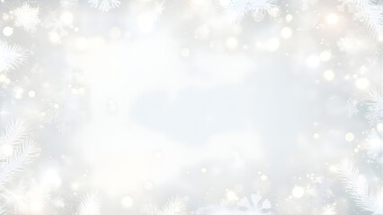 Fototapeta premium Soft winter snowflake background