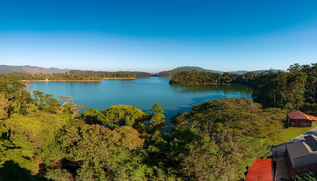 panorama do lago negro em gramado rio grande do sul brasil