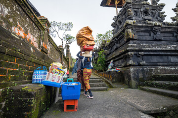 views of ubud market in bali, indonesia