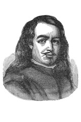 Bartolom&eacute; Esteban Murillo (1617-1682), the renowned Spanish Baroque painter known for his religious works and genre scenes of Seville's children, old vintage illustration, 1899