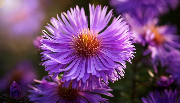 Stokes Aster Purple Flower