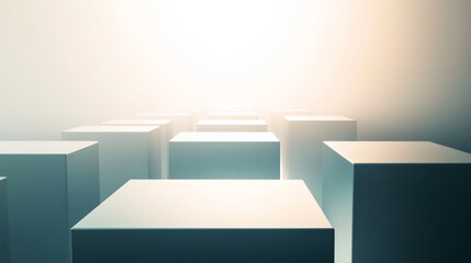 Clean minimalist pathway with abstract human glyphs and soft lighting illustrating structured onboarding process in modern corporate setting