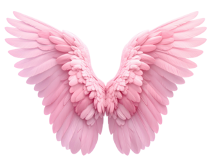 pink heart with wings