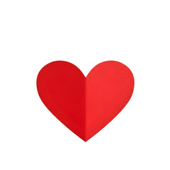 Obraz premium Vibrant red heart symbol on black background for love and care concepts&nbsp;Transparent Background