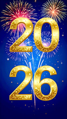 2026 Silvester Jahreswechsel Hintergrund 