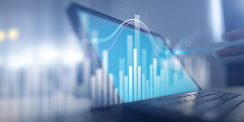 Digital Data Analysis and Visualization on Tablet with Stylus Interaction for Business Intelligence.