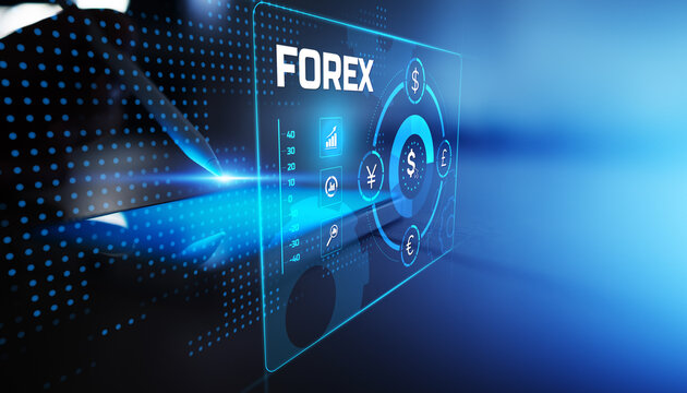 Forex Currency Exchange and Global Financial Trading Interface Illustration. - Powered by Adobe