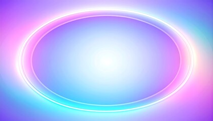 Abstract neon oval glows with a spectrum of colors, gradients, and illumination