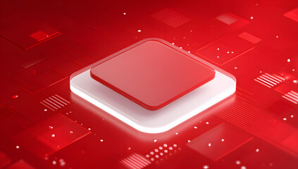 The chip on the red circuit board