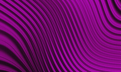 Fototapeta premium Abstract 3D purple wavy background with grainy texture. Elegant flowing silk fabric effect for modern luxury designs, banners, and creative digital art backdrops. High quality.