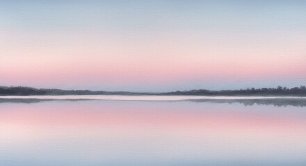 Fototapeta premium Serene sunrise over a calm lake