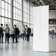 An image of a Rollup Banner on a Public Space