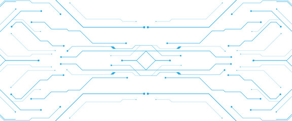 Obraz premium Vector white and digital technology futuristic circuit board Abstract png..