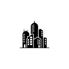 Obraz premium Skyline of modern buildings isolated on transparent background