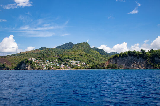 St. Lucia coastal village
