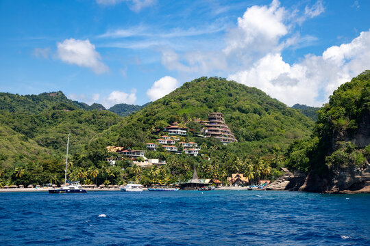 St. Lucia mountainside village