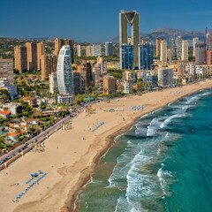 Benidorm Beach Resort. Spain. Travel and tourism in the paradise Spanish cities	