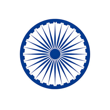Ashok Chakra Symbol Representing Republic Day and Independence Day of India