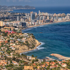 Calp, Alicante. Spain. Spanish Beach Resort. Travel and tourism in the paradise Spanish cities