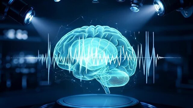 Exploring the Mysteries of the Brain: A High-Tech Visualization of Neural Activity Under Microscope With 3D Graphic Representations