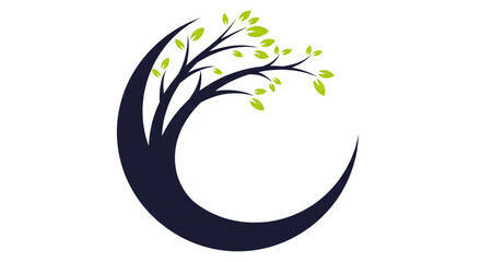 Growth and Renewal Tree Symbol for Eco-Friendly Business, Sustainability, and Wellness Branding