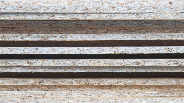 Layers of particle boards - a building material texture